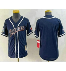 Youth San Diego Padres Navy Cooperstown Cool Base Jersey