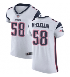 Men's Nike New England Patriots #58 Shea McClellin White Vapor Untouchable Elite Player NFL Jersey
