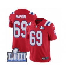 Men's Nike New England Patriots #69 Shaq Mason Red Alternate Vapor Untouchable Limited Player Super Bowl LIII Bound NFL Jersey