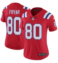 Women's Nike New England Patriots #80 Irving Fryar Red Alternate Vapor Untouchable Limited Player NFL Jersey