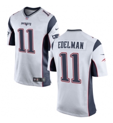 Men's Nike New England Patriots #11 Julian Edelman Game White NFL Jersey Men's Nike New England Patriots #11 Julian Edelman Game White NFL Jersey
