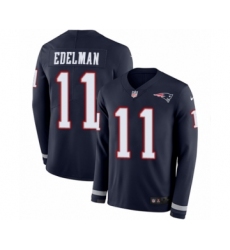 Youth Nike New England Patriots #11 Julian Edelman Limited Navy Blue Therma Long Sleeve NFL Jersey Youth Nike New England Patriots #11 Julian Edelman Limited Navy Blue Therma Long Sleeve NFL Jersey