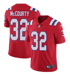 Men's Nike New England Patriots #32 Devin McCourty Red Alternate Vapor Untouchable Limited Player NFL Jersey