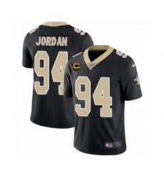 Men's New Orleans Saints 2022 #94 Cameron Jordan Black With 4-star C Patch Vapor Untouchable Limited Stitched NFL Jersey