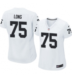 Women's Nike Oakland Raiders #75 Howie Long Game White NFL Jersey