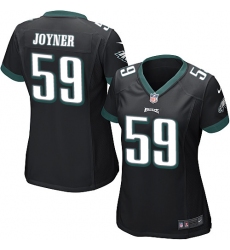 Women's Nike Philadelphia Eagles #59 Seth Joyner Game Black Alternate NFL Jersey