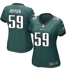 Women's Nike Philadelphia Eagles #59 Seth Joyner Game Midnight Green Team Color NFL Jersey
