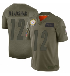 Women's Pittsburgh Steelers #12 Terry Bradshaw Limited Camo 2019 Salute to Service Football Jersey