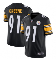 Men's Nike Pittsburgh Steelers #91 Kevin Greene Black Team Color Vapor Untouchable Limited Player NFL Jersey
