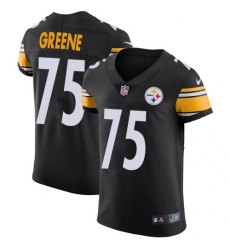 Men's Nike Pittsburgh Steelers #75 Joe Greene Black Team Color Vapor Untouchable Elite Player NFL Jersey
