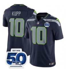 Men's Seattle Seahawks #10 Cooper Kupp Navy 2025 F.U.S.E. 50th Anniversary Vapor Limited Football Stitched Jersey