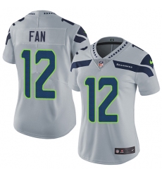 Women's Nike Seattle Seahawks 12th Fan Elite Grey Alternate NFL Jersey Women's Nike Seattle Seahawks 12th Fan Elite Grey Alternate NFL Jersey