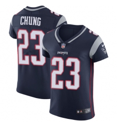 Men's Nike New England Patriots #23 Patrick Chung Navy Blue Team Color Vapor Untouchable Elite Player NFL Jersey