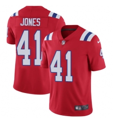 Youth Nike New England Patriots #41 Cyrus Jones Red Alternate Vapor Untouchable Limited Player NFL Jersey
