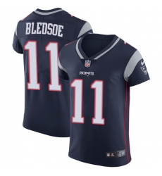 Men's Nike New England Patriots #11 Drew Bledsoe Navy Blue Team Color Vapor Untouchable Elite Player NFL Jersey