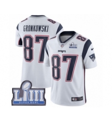 Men's Nike New England Patriots #93 Lawrence Guy White Vapor Untouchable Limited Player Super Bowl LIII Bound NFL Jersey