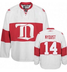 Youth Reebok Detroit Red Wings #14 Gustav Nyquist Premier White Third NHL Jersey