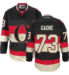 Youth Reebok Ottawa Senators #73 Gabriel Gagne Authentic Black Third NHL Jersey