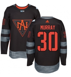 Youth Adidas Team North America #30 Matt Murray Premier Black Away 2016 World Cup of Hockey Jersey