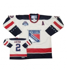 Men's Reebok New York Rangers #2 Brian Leetch Premier White 2012 Winter Classic NHL Jersey