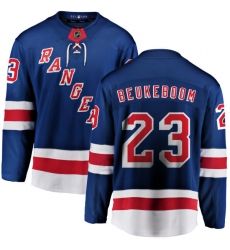 Men's New York Rangers #23 Jeff Beukeboom Fanatics Branded Royal Blue Home Breakaway NHL Jersey