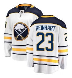 Men's Buffalo Sabres #23 Sam Reinhart Fanatics Branded White Away Breakaway NHL Jersey