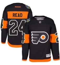 Youth Reebok Philadelphia Flyers #24 Matt Read Authentic Black 2017 Stadium Series NHL Jersey