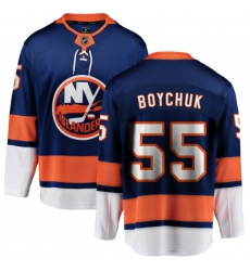 Men's New York Islanders #55 Johnny Boychuk Fanatics Branded Royal Blue Home Breakaway NHL Jersey