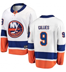 Men's New York Islanders #9 Clark Gillies Fanatics Branded White Away Breakaway NHL Jersey