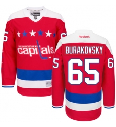Youth Reebok Washington Capitals #65 Andre Burakovsky Premier Red Third NHL Jersey