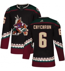 Men's Adidas Arizona Coyotes #6 Jakob Chychrun Premier Black Alternate NHL Jersey