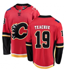 Men's Calgary Flames #19 Matthew Tkachuk Fanatics Branded Red Home Breakaway NHL Jersey