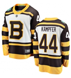 Men's Boston Bruins #44 Steven Kampfer White 2019 Winter Classic Fanatics Branded Breakaway NHL Jersey