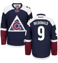 Women's Reebok Colorado Avalanche #9 Lanny McDonald Premier Blue Third NHL Jersey