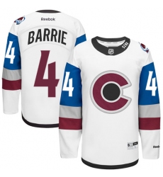 Men's Reebok Colorado Avalanche #4 Tyson Barrie Premier White 2016 Stadium Series NHL Jersey