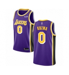 Women's Los Angeles Lakers #0 Kyle Kuzma Authentic Purple Basketball Jerseys - Icon Edition