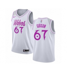 Youth Nike Minnesota Timberwolves #67 Taj Gibson White Swingman Jersey - Earned Edition