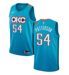 Youth Nike Oklahoma City Thunder #54 Patrick Patterson Swingman Turquoise NBA Jersey - City Edition
