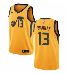 Youth Nike Utah Jazz #13 Tony Bradley Authentic Gold NBA Jersey Statement Edition