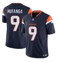 Men's Denver Broncos #9 Talanoa Hufanga Navy 2025 F.U.S.E. Alternate Vapor Limited Football Stitched Jersey