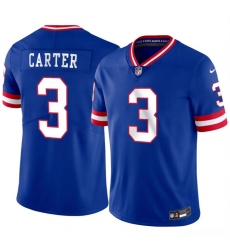 Men's New York Giants #3 Abdul Carter Blue 2026 Classic Vapor Untouchable Limited Stitched Jersey