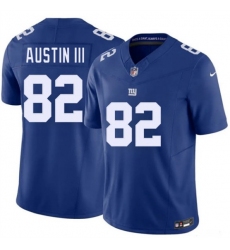 Men's New York Giants #82 Calvin Austin III Blue 2026 F.U.S.E. Vapor Untouchable Limited Football Stitched Jersey