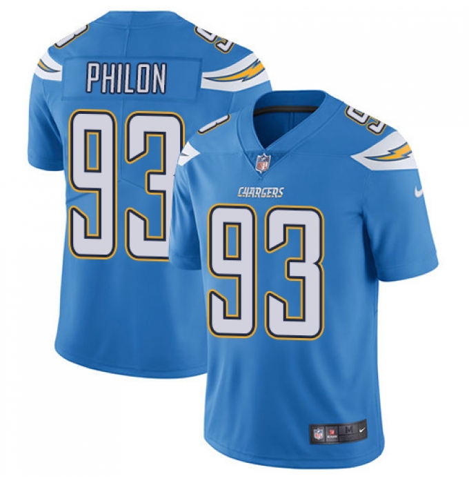 Youth Nike Los Angeles Chargers #93 Darius Philon Electric Blue Alternate Vapor Untouchable Limited Player NFL Jersey