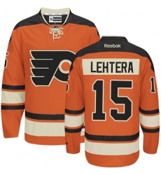 Youth Reebok Philadelphia Flyers #15 Jori Lehtera Authentic Orange New Third NHL Jersey