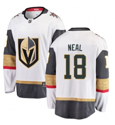Youth Vegas Golden Knights #18 James Neal Authentic White Away Fanatics Branded Breakaway NHL Jersey