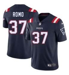 Men's New England Patriots #37 Parker Romo Navy 2025 Vapor Limited Football Stitched Jersey