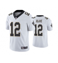 Men's New Orleans Saints #12 Chris Olave White Vapor Limited Stitched Jersey
