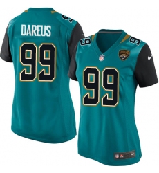 Women's Nike Jacksonville Jaguars #99 Marcell Dareus Game Teal Green Team Color NFL Jersey