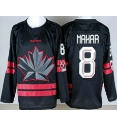 Youth Canada #8 Cale Makar Black 2026 Olympics Authentic Jersey