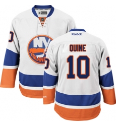 Women's Reebok New York Islanders #10 Alan Quine Authentic White Away NHL Jersey